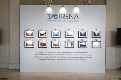 Winning photos from IRENA's 2016 Photo Competition were exhibited outside the Assembly's plenary.