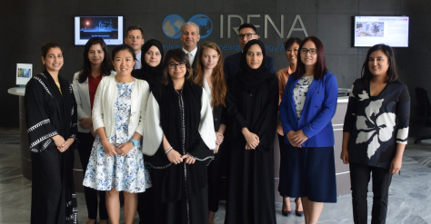 Last year's cohort of trainees, piloting the project.